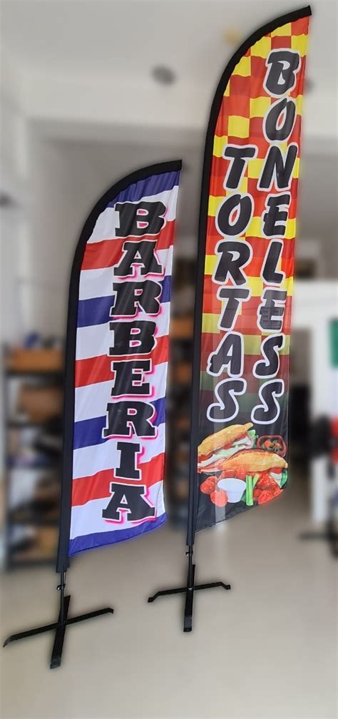 Bandera Publicitaria 4 2 Mts Personalizada Kit Completo Meses Sin