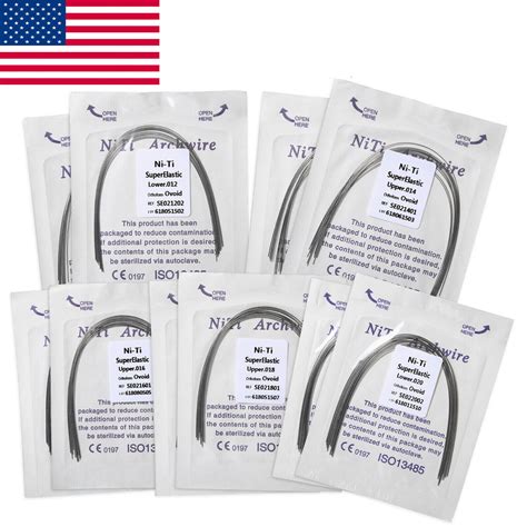 All Size Dental Orthodontic Super Elastic Niti Round Arch Wire Ovoid