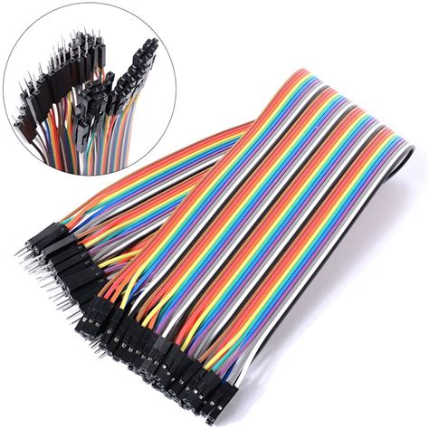 Buy Male To Female Jumper Wires 40 Pcs 10cm Online At Robu In