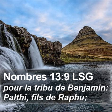 Nombres Lsg Pour La Tribu De Benjamin Palthi Fils De