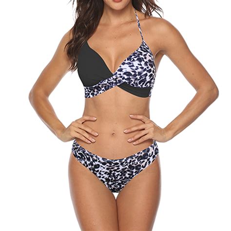 Women S Textured Underwire Bikini Set V Notch High Cut Swimwear Tie