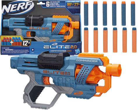 WYRZUTNIA NERF ELITE 2 0 COMMANDER RD 6 STRZAŁKI 11812091477 Allegro pl