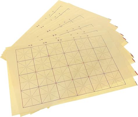 150 Sheets Chinese Calligraphy Paper Grid Paper Xuan Rice Paper Chinese