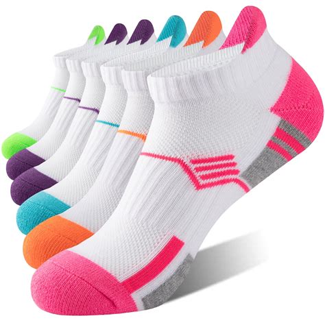 Eallco Women S Athletic Ankle Socks Women S Socks Cushioned Low Cut