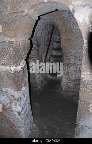 Crypt in Hexham Abbey, Hexham, Northumberland, England, UK Stock Photo ...