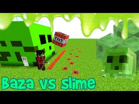 Baza Vs Inwazja Slime W Minecraft Youtube