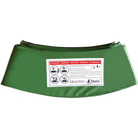 Kangui Coussin de protection vert pour trampoline Ø 250 cm