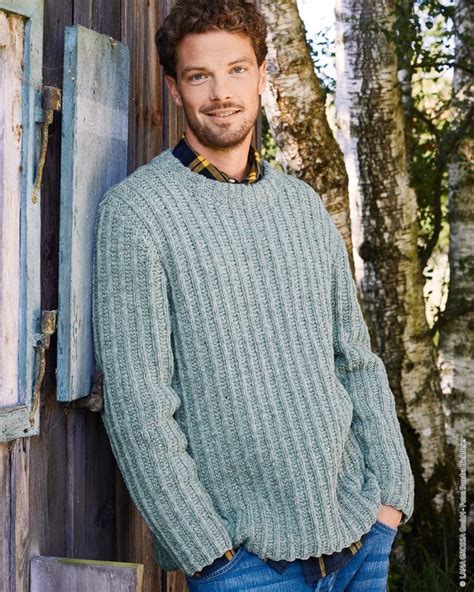 Models Pullover Landlust Merino Lana Grossa Mens Knit