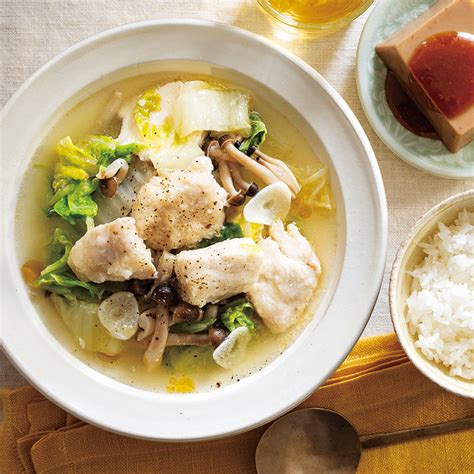 しっとり鶏肉と白菜のうま塩スープ煮、『くるみどうふ』（3人分）｜だいどこログ 生協パルシステムのレシピサイト