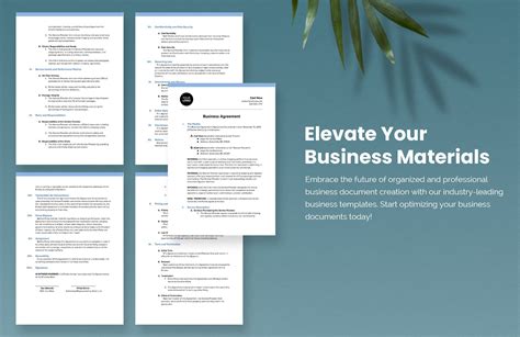 Business Agreement Template in Word - Download | Template.net