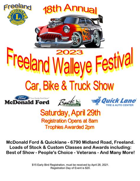 2023 Walleye Festival - THE 2023 FREELAND WALLEYE FESTIVAL