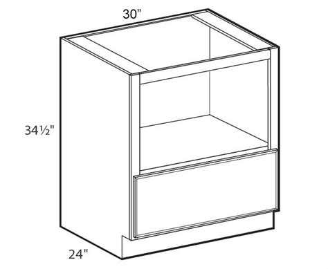 Oxford White Shaker 30 Microwave Base Cabinet