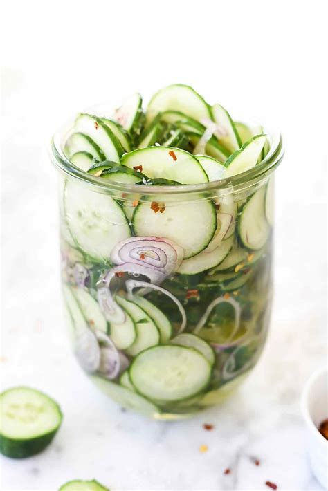 Sweet And Sour Thai Cucumbers Foodeicrush Pickled Cucumber