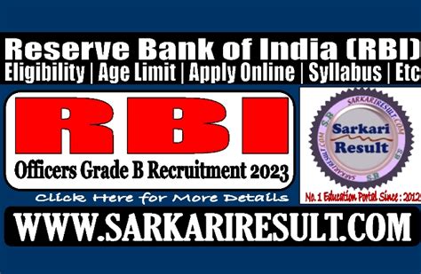 Rbi Officers Grade B Phase Ii Results Depr Desm Result 2023