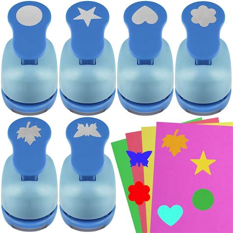 Ecohu Set Craft Hole Punch Inch Craft Punchers Heart Circle