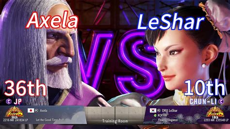 Sf Axela Jp Th Vs Leshar Chun Li Thstreet Fighter Ranked