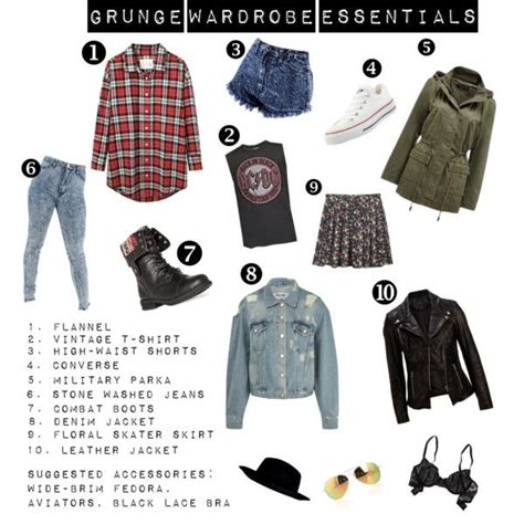 Grunge Wardrobe Essentials Grunge Capsule Wardrobe Grunge Fashion