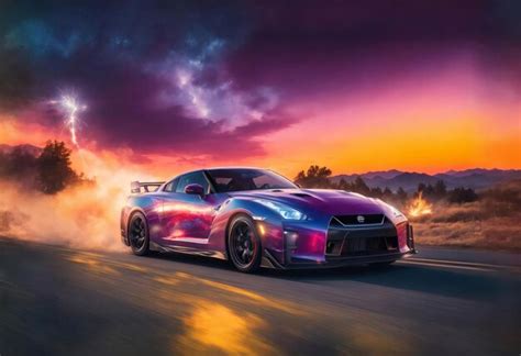 Premium AI Image | Ultrarealistic photography of the Nissan GTR R35