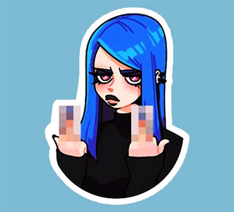 Blue Haired Girl Anime Digital Art by Hamza Van den Berg - Pixels