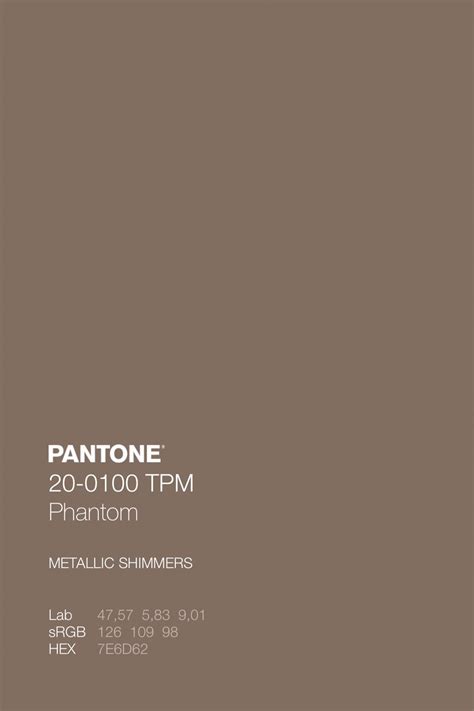 PANTONE 20 0100 ТРМ Phantom Color Code in 2023 Pantone Shimmer