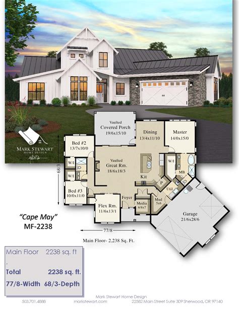 Cape May Rustic Modern House Plan By Mark Stewart