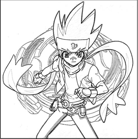 Beyblade Para Colorear Pintar E Imprimir