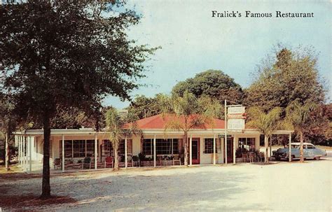 Mount Dora Fl Florida Fralick S Restaurant Roadside C1950 S Chrome Postcard United States