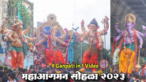 Mumbai Ganpati Maha Aagman 2023🙏 U Never Seen Before😱 Biggest