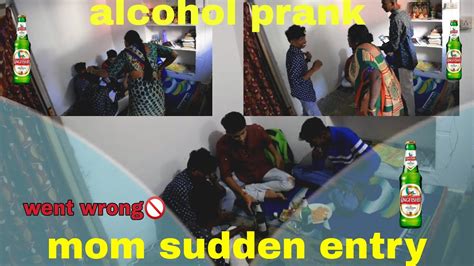 Alcohol Drinking Prank On Old Granny Went Wrong MoM Sudden Entry