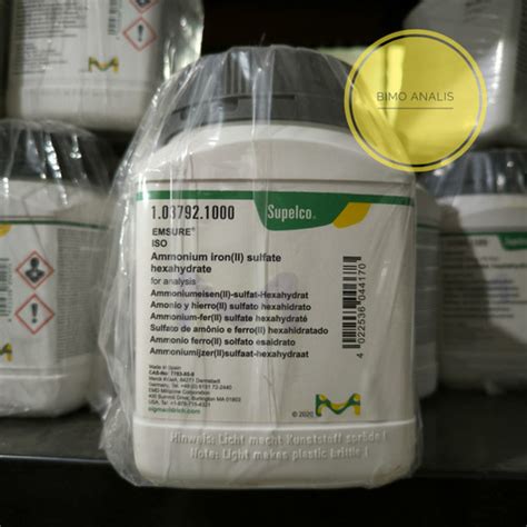 Jual Ammonium Iron II Sulfat Hexahydrate 1kg Merck 103792 Kota