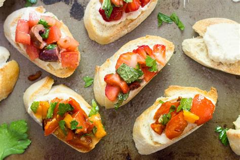 Vegan Bruschetta 3 Ways With Creamy Cashew Cheese