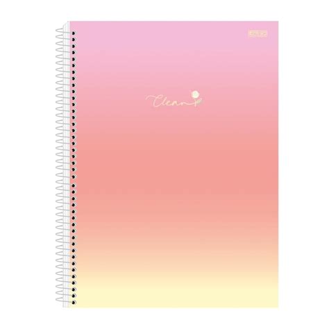 Caderno Espiral S O Domingos Clean A Mat Ria Folhas Papelaria