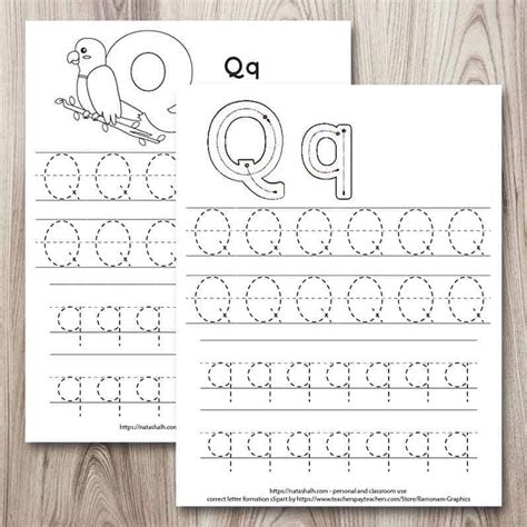 Letter Q Words Alphabet Tracing Worksheet Supplyme Worksheets Library