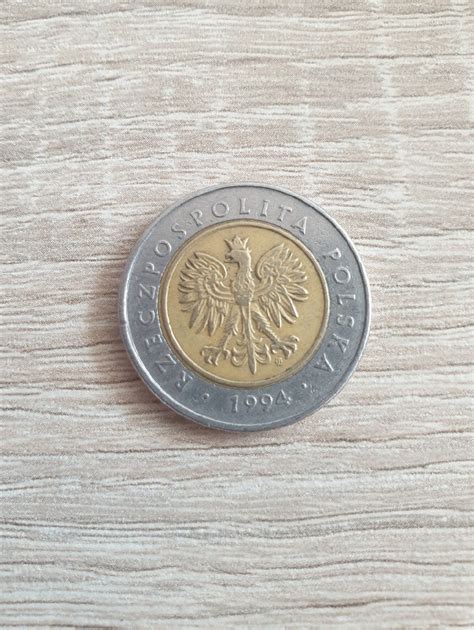 5 złotych 1994r destrukt Żory Licytacja na Allegro Lokalnie