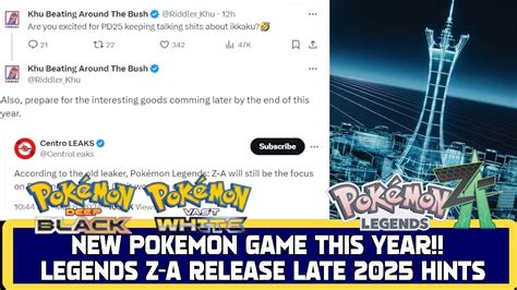 NEW POKEMON GAME COMING THIS YEAR LEGENDS Z A RELEASE DATE HINTS