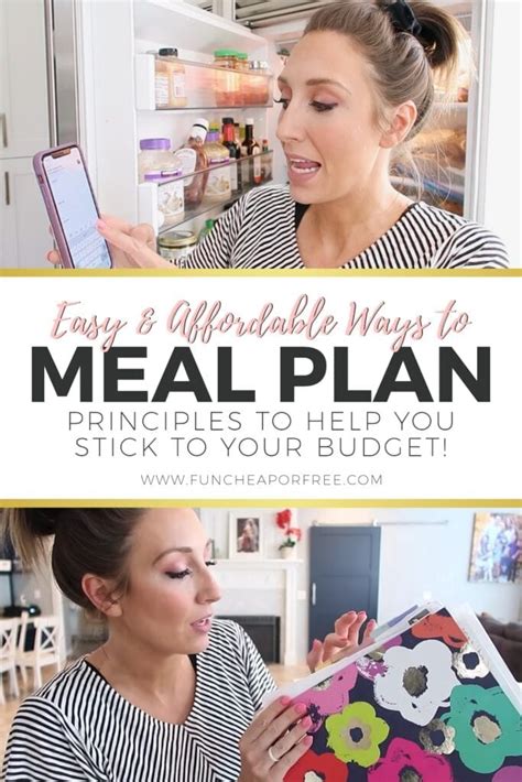 How To Meal Plan The Best Way Fun Cheap Or Free