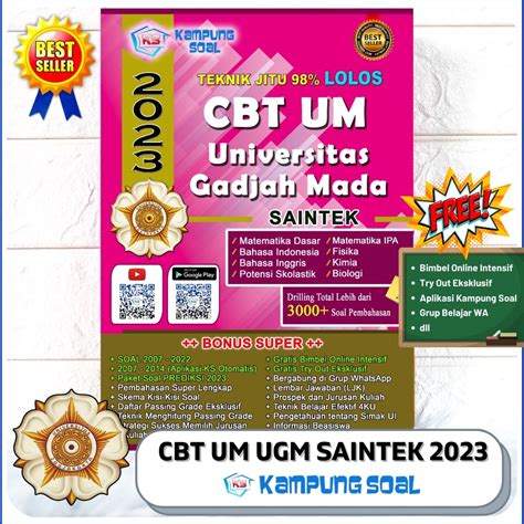 Jual MURAH New CBT UTUL UM UGM SAINTEK 2023 By Kampung Soal