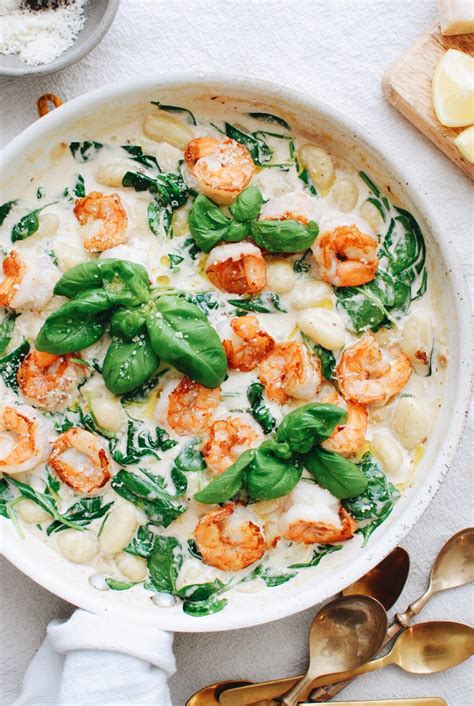 Creamy Shrimp Gnocchi With Spinach Bev Cooks