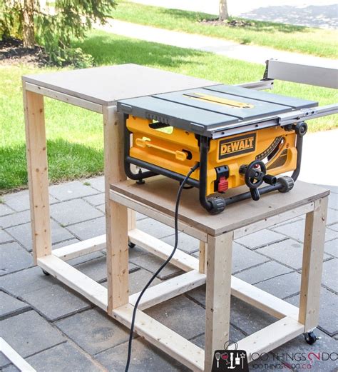 Building Plans For A Table Saw Stand Diy Table Saw Table Saw Stand