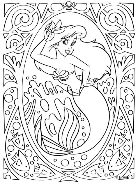 Coloriage Disney La petite sirène La Cabane à Jouer