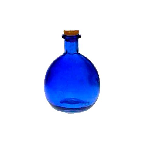 Glass Bottle Potion Bottled Water Blue Glass Bottle Png Download