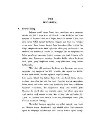 Kerukunan Antar Umat Beragam Pdf