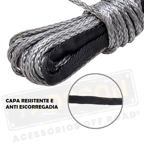 Corda Sint Tica De Kevlar Mm X Mts Para Guincho Lb