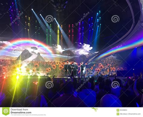 Final Of Eurovision On The Stage Of The International Exhibition