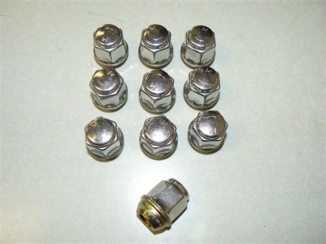 M Stainless Steel Capped Bulge Acorn Lug Nuts Box Of Pcs