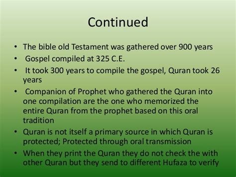 Compilation Of Quran