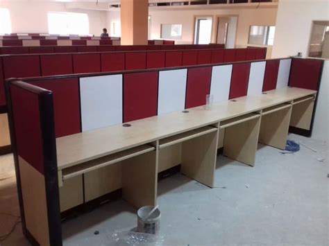 Crca Powder Coated Plywood Open Modular Workstation For Office At Rs