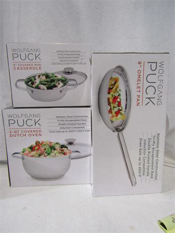 Transitional Design Online Auctions - Wolfgang Puck Cookware