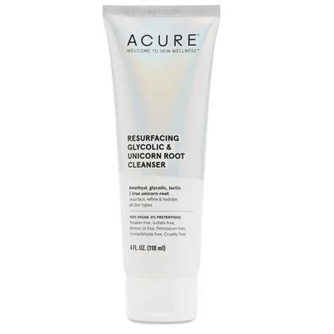 Skincare New Acure Resurfacing Glycolic Unicorn Root Cleanser 4 Fl Oz