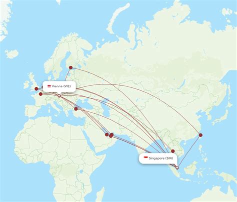 All Flight Routes From Vienna To Singapore Vie To Sin Flight Routes